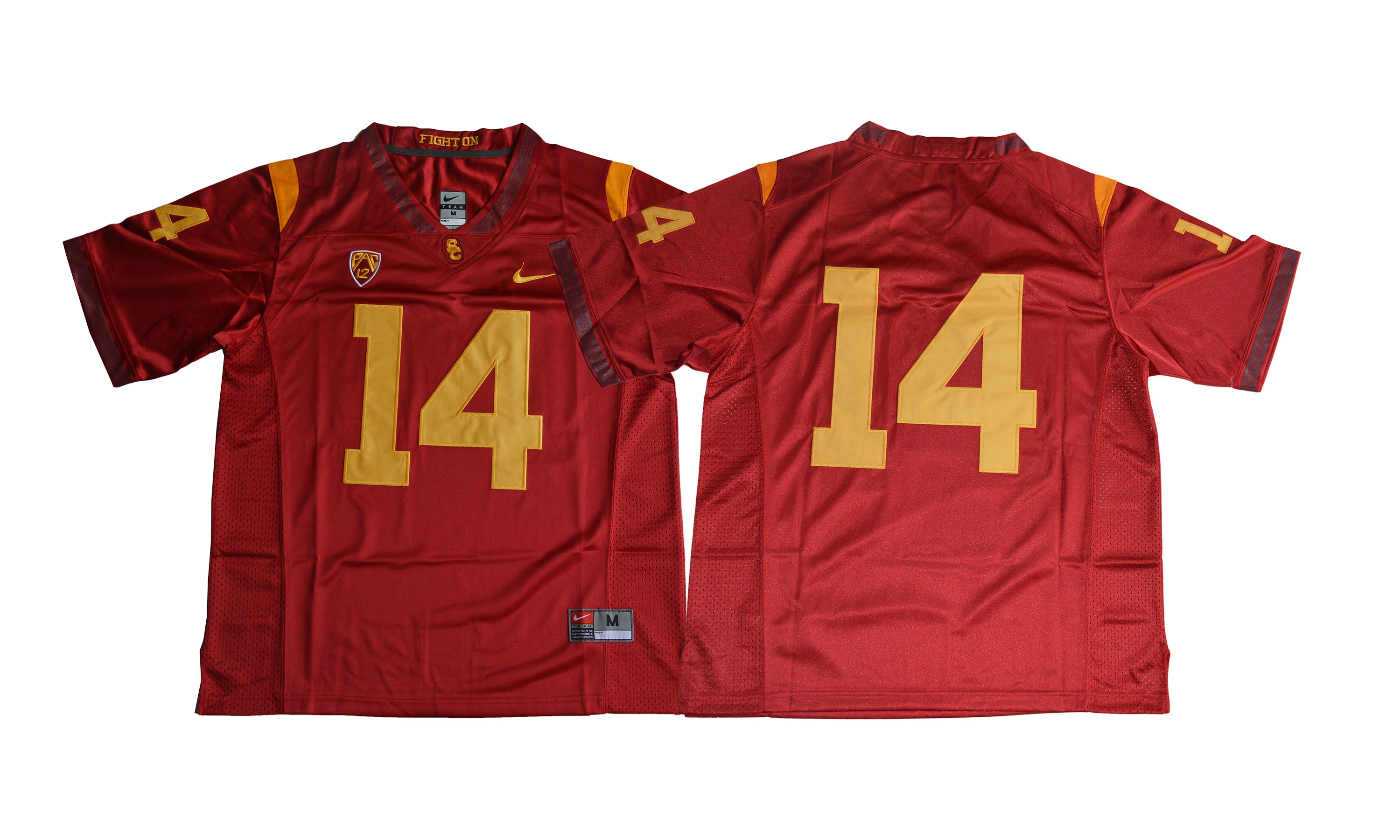 Men NCAA 2017 USC Trojans #14 Sam Darnold red jersey->ncaa teams->NCAA Jersey